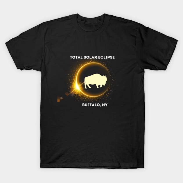 Buffalo Total Solar Eclipse T-Shirt by Total Solar Eclipse